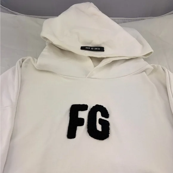 Fear of God Cream Hoodie Large - Picture 2 of 3